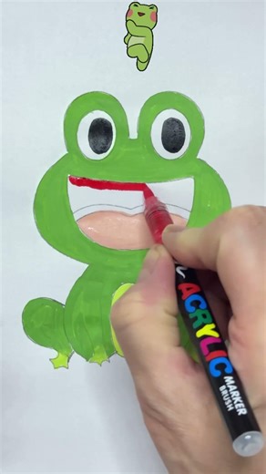 Funny frog 🐸 #drawing #drawingtutorial #art