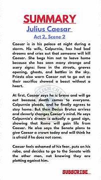 Julius Caesar Act 2 Scene 2 Summary Shakespeare Explained