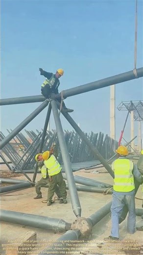 Assembling a Space Frame! Steel Construction Through Teamwork