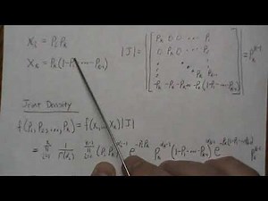 Derivation of the Dirichlet Distribution