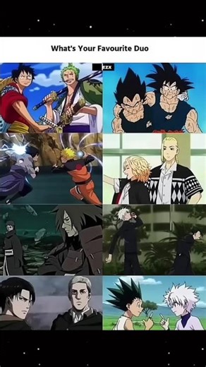 which duo is you favourite 👇🏾 #shortsfeed #relatable #anime #memes #fypシ゚viral
