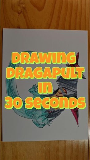 Drawing Dragapult for Halloween 🎃👻 #shorts #pokemon