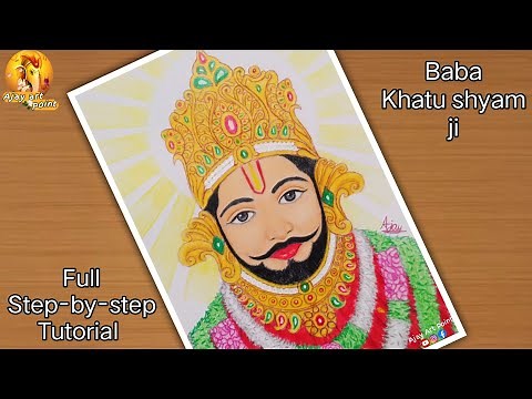 Khatu Shyam Ji Drawing Khatu Shyam Ji Ki Drawing Kaise Banaen Easy Step By Step