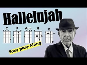 Hallelujah (Leonard Cohen) EASY Ukulele Play-along with Lyrics