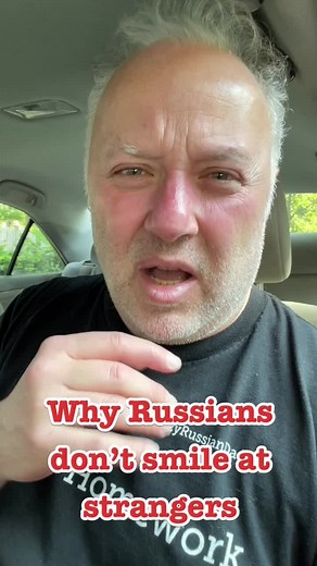 Why Russians don't smile at strangers #crazyrussiandad #russia #russian #russians #usavsrussia #comedy #foryou #fyp
