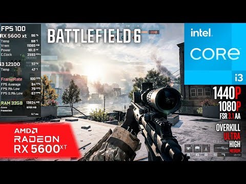 Battlefield 6 - RX 5600XT - Benchmark low to Ultra