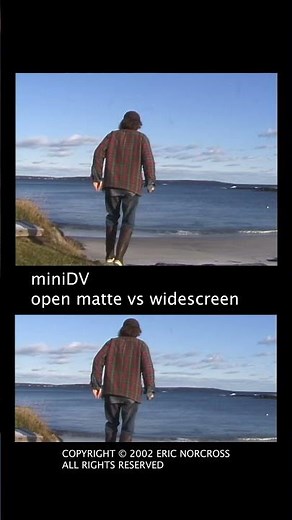MiniDV: Open Matte vs Widescreen (Hero For A Day raw footage circa 2002) #shorts