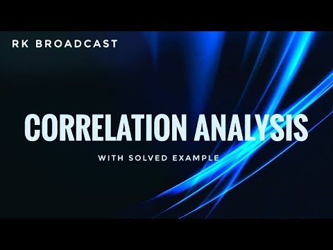 Correlation Analysis & Pearson Correlation Coefficient with example