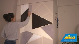 93K views · 823 reactions | Create a beautiful geometric feature wall in your home with this project from Mica! #MakeitwithMica #LetUsShowYouHow | Mica Hardware | Facebook