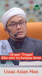 322K views · 7.7K reactions | Video Penuh: https://youtu.be/ck_RfbpQxB0 Ustaz Azian Man - Jangan Tinggal Zikir-zikir Ini Selepas Solat. Klik link di bawah untuk menjadi Sahabat Medina Studio: YouTube: https://tinyurl.com/yy47mksm Telegram: https://tinyurl.com/yym63x8w WhatsApp: https://tinyurl.com/y3w2pfp2 Facebook: https://tinyurl.com/y5ztnvcz TikTok: https://tinyurl.com/2rfah777 | Medina Studio | Facebook