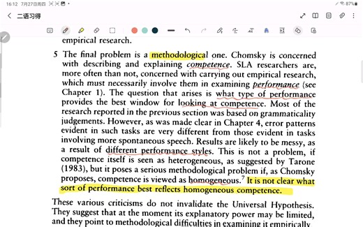 8.5 第二语言习得概论(Rod Ellis): Universal Hypothesis——Some problems