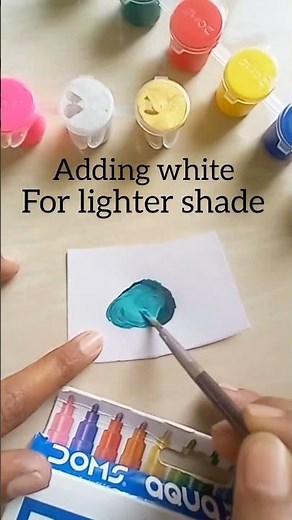 Acrylic Colour Mixing Tutorial: How to Get Turquoise Blue"