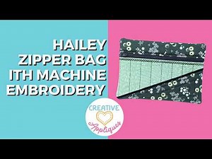 How to Make an In-the-Hoop Zipper Bag on Your Embroidery Machine | Step-by-Step Tutorial