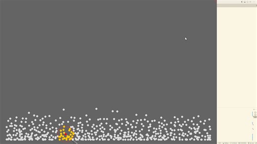 Pygame中实现流体模拟，但是效果极差