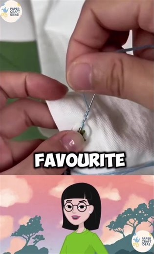 Turn an ordinary stitched button into a cute little flower bouquet 💐 #handmadeplush #staycute