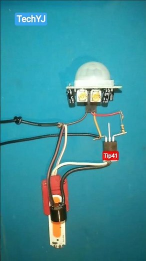 DIY Security Sensor Light with Alarm 🔔 | Motion Detector Light at Home 💡#circuit #experiment #sensor