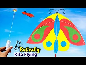 How to make a Beautiful butterfly kite 🦋 | best colourfull flying delta kite | Patang kese banate he