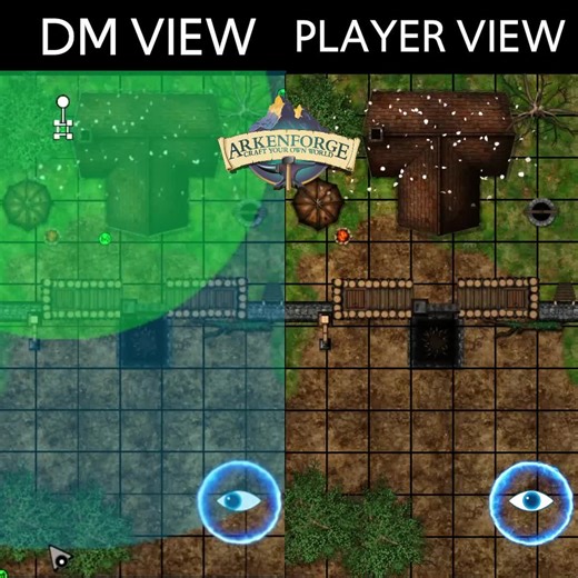 We're excited about adding our entire audio library to the FREE Arkencore pack that comes with the Toolkit! All SFX and Ambiences are now part of the core kit, so you can try it out today! Here's a peek at how the DM sees the ambiences & dropoff zones, & player view! #ttrpg