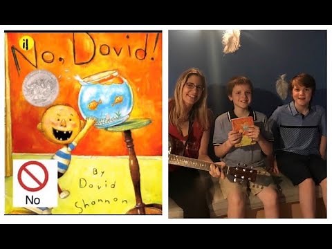 No, David! book with original song & AAC CORE vocabulary: NO, NOT, STOP, WHAT, GO, UH OH, COME, HERE