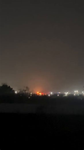Footage of wreckage at fire from Pune after the Indian Air Force Su-30MKI crashed at Pune International Airport.