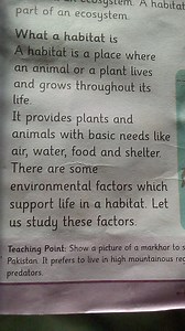 What is a habitat?A habitat is a place where an animal or a pl... | Filo