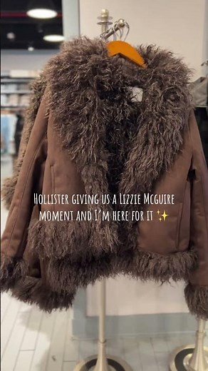 New Hollister Faux Fur Jacket brings back so much nostalgia #hollister #fur #fashion