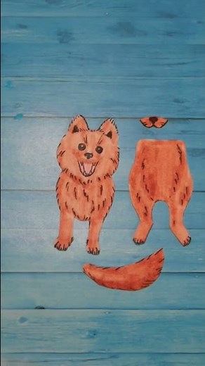 paper dog tutorial 🐶 #dog #papercraft #smallyoutuber #viral