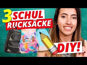 DIY RUCKSÄCKE für die SCHULE! - Back to school - DIY or DI Don't w/ SofiaBeautyCafe