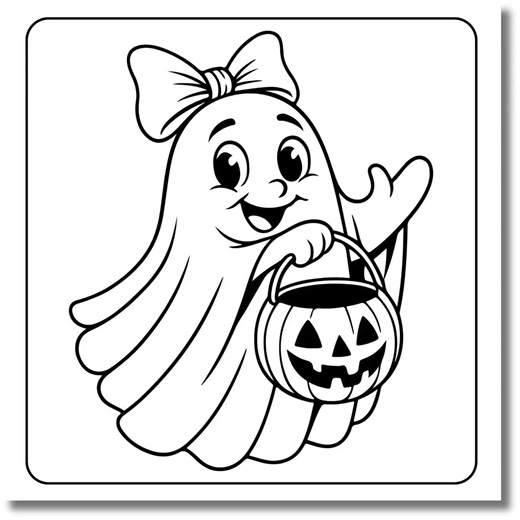 Ghost Coloring Book for Kids, Ghost Halloween, Spooky Fun With Adorable Ghost, Cute Ghost Sheet, Printable Instant Digital Download PDF - Etsy