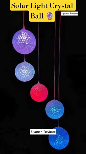 Solar Light Crystal Ball 🔮Multi-Color #coolgadgets #product #crystallove #gadget