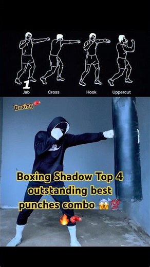 Boxing Shadow Top 4 punches outstanding best training combo 😱🔥🥊#foryoupage#boxingtraining #foryou