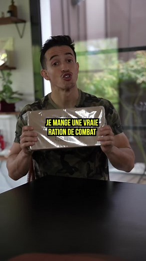 Je mange une vraie ration de combat de la légion étrangère 🇫🇷