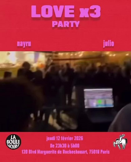 Lien de la billetterie en bio pour les chipies qui veulent danser en février 💃💃💃 RAP - ÉLECTRO - UK GARAGE BAND 🗓️ 12.02.26 ⏰ de 23h30 à 5h 💿 Surya / Stela / Julio & Nayru du collectif @WhenWeBloom 📍 La Boule Noire 75018 ⚠️ TARIF EARLY PRESQUE ÉPUISÉ ⚠️