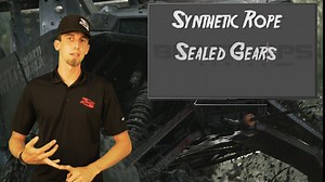 SuperATV 3500 LB Black Ops Winch with Heavy Duty Winch Mounting Plate for 2010-2020 Can-Am Commander 800 / Commander 1000 | Complete kit ready for install | 3/16" Steel Plating | UV Resistant