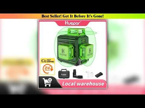 Huepar Laser Level — Exclusive (2025): Huepar Laser Level 12 Lines 3D Green Lines