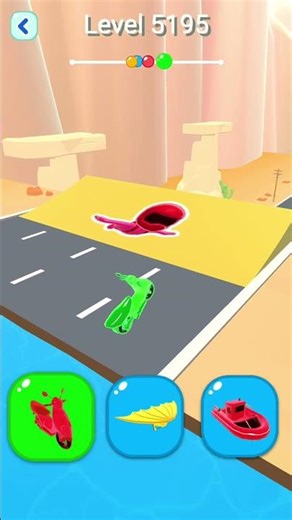 Shape shifting2 game level #5195 hyper casual game #shapeshifting #gameplay #gaming #shortvideo...