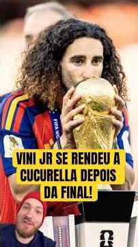 VINI JR. GAVE IN TO CUCURELLA AFTER THE FINAL! #vinijr #cucurella #realmadrid #soccer