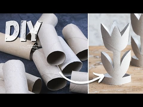 Paper Craft: Cheap toilet paper roll DIY with kids