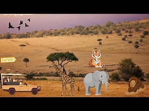 Les animaux de la savane : Découverte pour les petits explorateurs🎒🦁