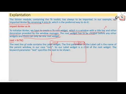 Programming in Python Basic 46 - Explantation (tkinter)