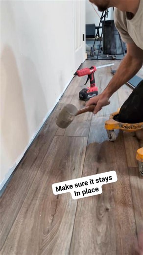 212K views · 507 reactions | Installing the final row of floating flooring using hot glue #carpentrytips #construction #contractor #tipsandtricks #HomeImprovement #hacks #carpentry #builder #deck #tools #diy #fblifestyle | Your Favorite Contractor | Facebook