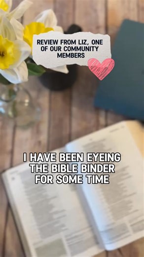 "I have been eyeing the Bible Binder for some time and finally decided to purchase it for myself." If you’ve been thinking about it too, maybe this is your sign. Like so many women, Liz wanted a way to go deeper in her Bible study, not just read and forget. What she found in The James Method Bible Binder was more than organization. It was structure, peace, and a renewed passion for God’s Word. Every template guided her through Scripture step by step, helping her understand context, meaning, and 