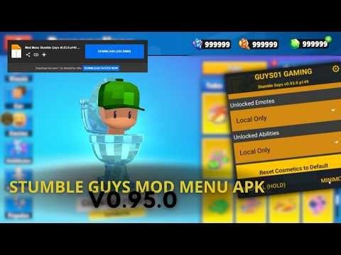SAIU! Mod Menu Stumble Guys 0.95 Android/iOS com Funções NOVAS!! FULL ACESS!!