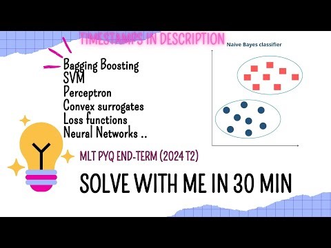 MLT | End-term | PYQ | T2(2024) | Detailed solution | IITM BS | Data Science | Machine learning