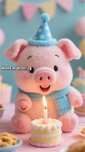 🎂🐷 It’s Piglet’s birthday! Let the oinks and smiles begin! #shortvideos #cartoon #trending #shorts