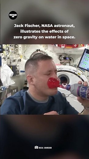 NASA Astronaut Shows How Water Behaves in Zero Gravity!