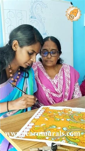 Kerala mural painting workshop at Nilambur | Learn Murals #keralamuralpainting #artist