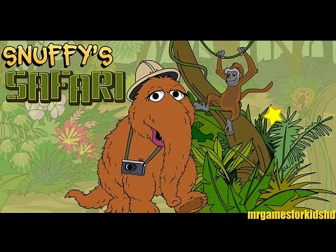 Sesame Street Snuffy's Safari Animals Sightseeing Kids Game Preschool