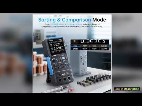 FNIRSI LC1020E High Accuracy LCR Meter Inductance Capacitance Resistance Tester with Sorting and