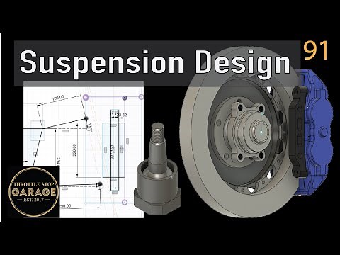 Designing Car Suspension - From Analysis to Design. Front View.